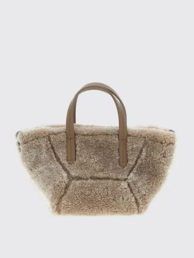BRUNELLO CUCINELLI HANDBAG BRUNELLO CUCINELLI WOMAN COLOR GREY,H38625020