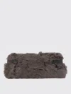 Brunello Cucinelli Fur Clutch Bag In Brown