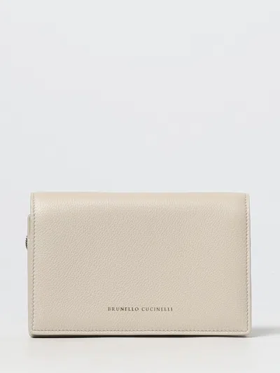 Brunello Cucinelli Shoulder Bag  Woman Color Yellow Cream In Neutral