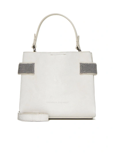 Brunello Cucinelli Shoulder Bag In Ecru