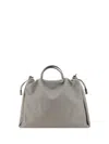 Brunello Cucinelli Mellow Large Tote Bag In Pietra Serena
