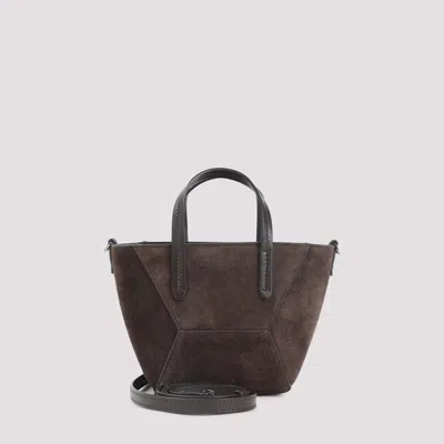 Brunello Cucinelli Mini Suede Panelled Tote Bag In Pattern