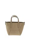 Brunello Cucinelli Women Suede Shoulder Bag In Neutral