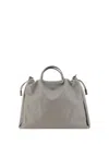 Brunello Cucinelli Mellow Large Tote Bag In Gray