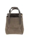 Brunello Cucinelli Women Suede Shoulder Bag In Brown