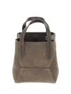 Brunello Cucinelli Women Suede Shoulder Bag In Brown