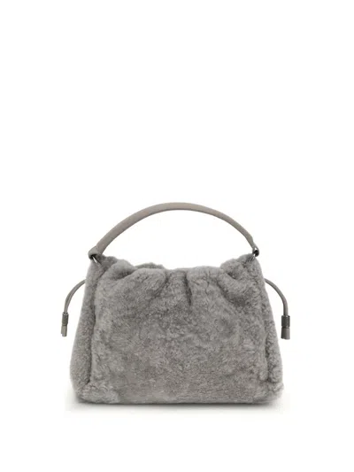 Brunello Cucinelli Shoulder Bags In Gray