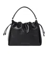 Brunello Cucinelli Soft Leather Pouch Bag With Monili In Black