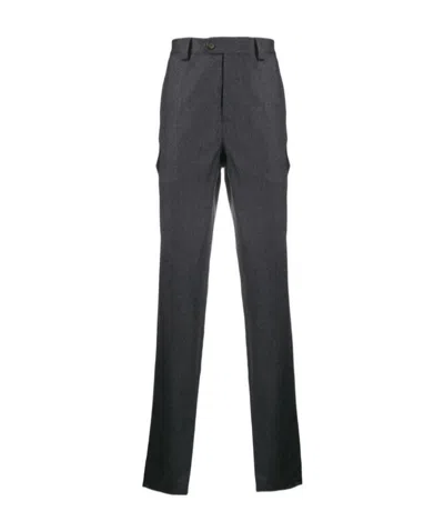 Brunello Cucinelli Side Pocket Straight Trousers In Black