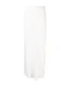 Brunello Cucinelli Side-slit Skirt In White