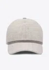 Brunello Cucinelli Signature Wool Baseball Cap In Gray