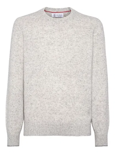 BRUNELLO CUCINELLI BRUNELLO CUCINELLI SILK AND ALPACA WOOL SWEATER