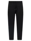 Brunello Cucinelli Silk And Cashmere Blend Joggers In Black