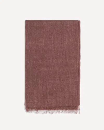 Brunello Cucinelli Silk And Cashmere Scarf In Burgundy