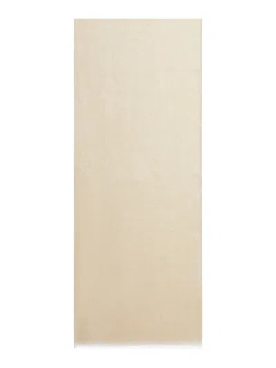 Brunello Cucinelli Silk And Cashmere Scarf With Fringed Finish In Orange