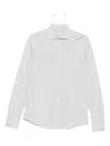Brunello Cucinelli Men Silk And Cotton Blend Shirt In White