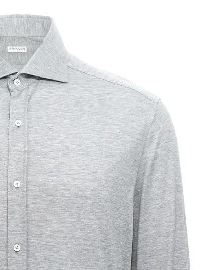 Brunello Cucinelli Shirts In Grey