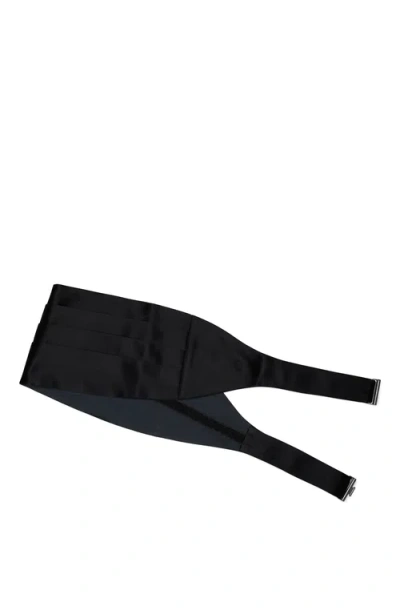 Brunello Cucinelli Silk And Cotton Satin Cummerbund In Black