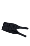 Brunello Cucinelli Silk And Cotton Satin Cummerbund In Night