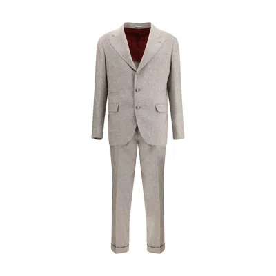 BRUNELLO CUCINELLI SILK AND WOOL SUIT