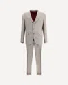 Brunello Cucinelli Silk And Wool Suit In Multi