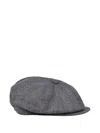 Brunello Cucinelli Silk Beret In Gray