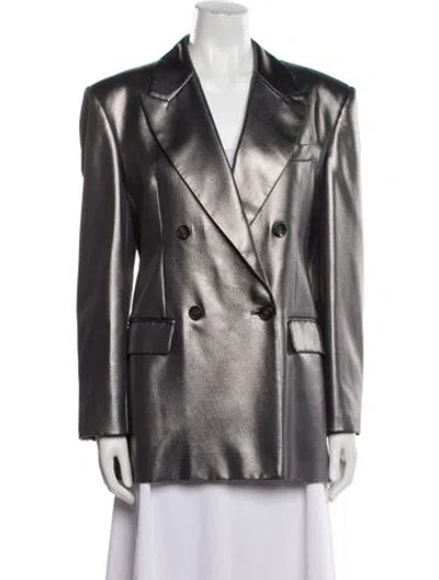 Pre-owned Brunello Cucinelli Silk Blazer W/ Tags In Gray