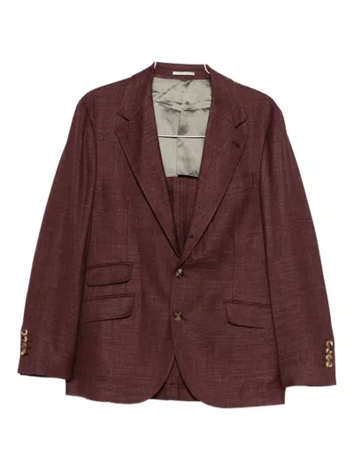 BRUNELLO CUCINELLI SILK-BLEND BLAZER