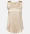 Brunello Cucinelli Silk-blend Blouse In Coloniale
