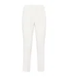 Brunello Cucinelli Silk-blend Cady Slim Trousers In Neutrals