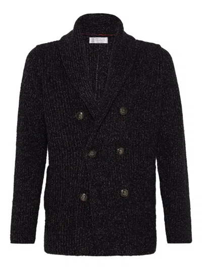 BRUNELLO CUCINELLI SILK-BLEND CARDIGAN