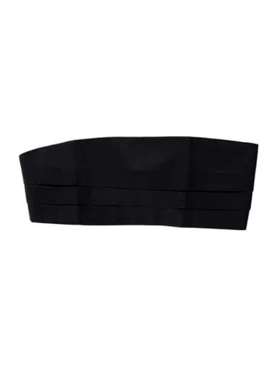 Pre-owned Brunello Cucinelli Silk Blend Cummerbund In Blue