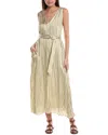 Brunello Cucinelli Silk-blend Maxi Dress In Multi