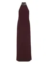 Brunello Cucinelli Silk Blend Maxi Dress In Red