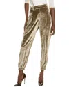 Brunello Cucinelli Silk-blend Pant In Gold