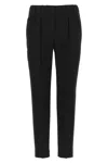 Brunello Cucinelli Silk Blend Pants In Black