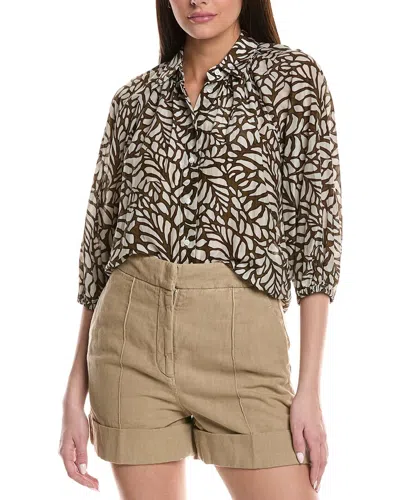 BRUNELLO CUCINELLI BRUNELLO CUCINELLI SILK-BLEND SHIRT