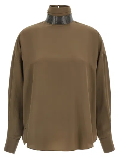 BRUNELLO CUCINELLI SILK BLOUSE