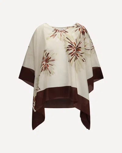 Brunello Cucinelli Silk Blouse In Brown