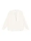 Brunello Cucinelli Silk Blouse In Neutral