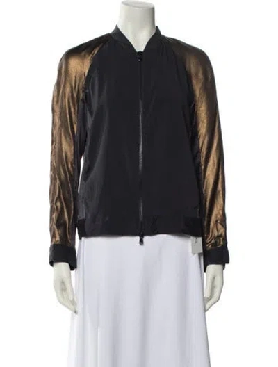 Pre-owned Brunello Cucinelli Silk Bomber Jacket