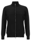 Brunello Cucinelli Silk Cashmere Cardigan Sweaters And Cardigans Black In Black