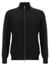 Brunello Cucinelli Silk Cashmere Cardigan Sweaters And Cardigans Black In Black