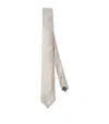 Brunello Cucinelli Silk Chevron Stripe Tie In Sand