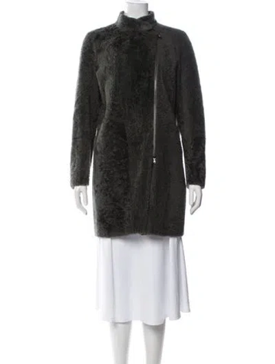Pre-owned Brunello Cucinelli Silk Coat In Gray