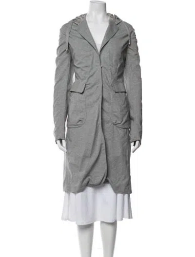 Pre-owned Brunello Cucinelli Silk Coat In Grey
