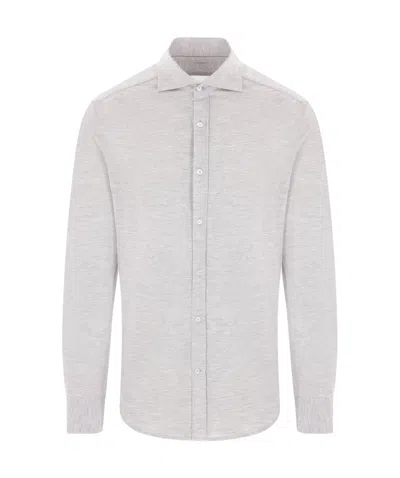 BRUNELLO CUCINELLI BRUNELLO CUCINELLI BUTTON-UP LONG-SLEEVED SHIRT