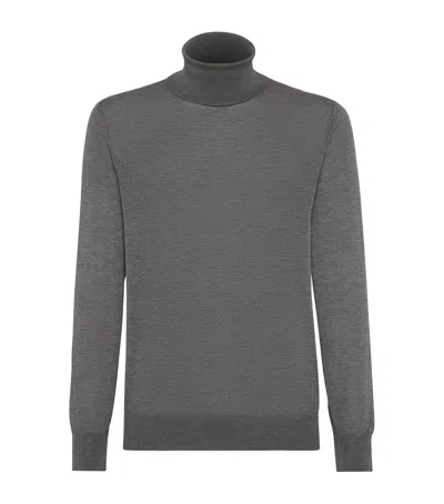 BRUNELLO CUCINELLI SILK-COTTON ROLLNECK SWEATER