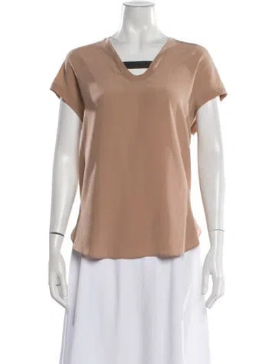 Pre-owned Brunello Cucinelli Silk Cutout Accent Nightgown In Neutral