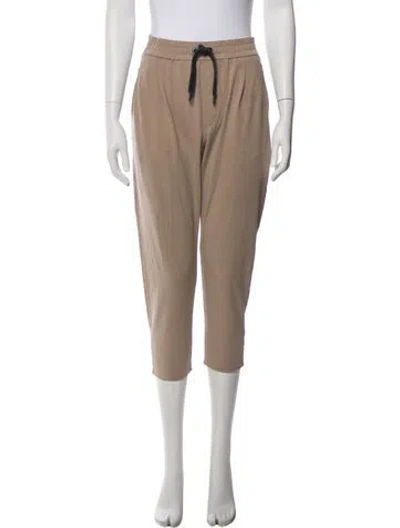 Pre-owned Brunello Cucinelli Silk Flared Pants In Neutral